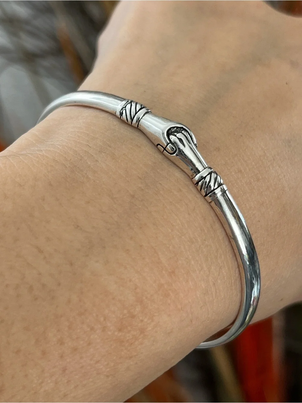Unisex S925 Silver holding hands cuff Bracelet top seller gift for friend
